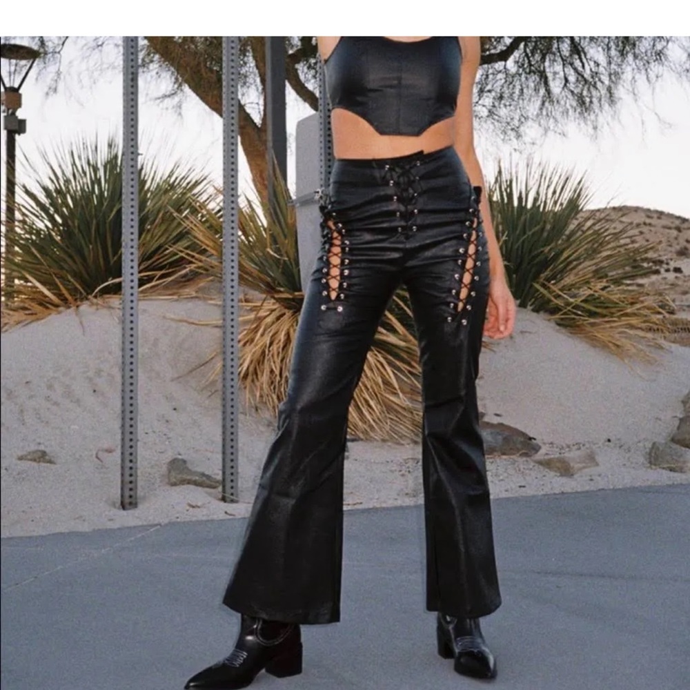 PRINCESS POLLY LEATHER PANTS